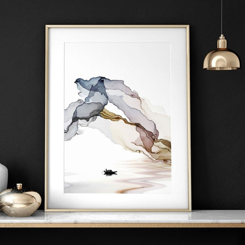 Set of 3 Modern Minimalist Home Office Framed Wall Art Prints – Elegant Workspace Wall Decor